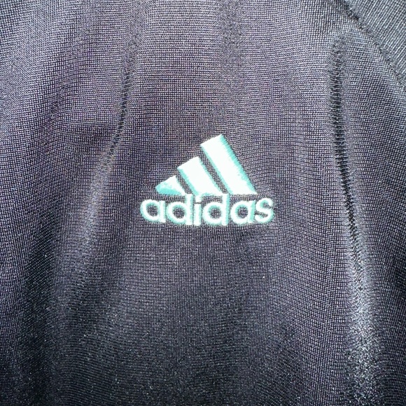 Adidas Zip Up Jacket Black with Tri-blue color Trim Youth L 14 - Picture 2 of 9